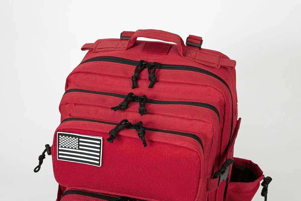 45L Tactical Backpack with Double Cup Holder-Khaki / United States
