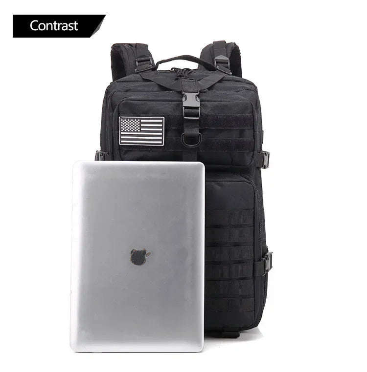 45L Tactical Backpack with Molle System-Khaki / United Kingdom
