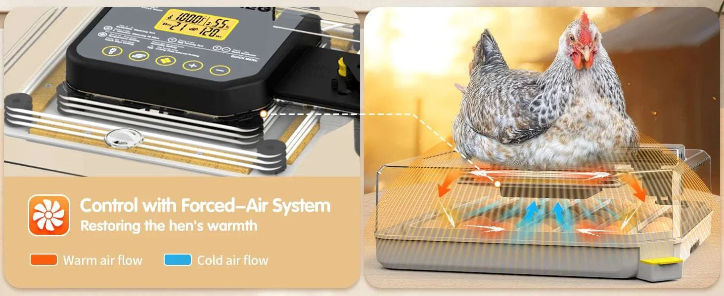 48 Egg Incubator with Auto Temperature & Humidity Control-United States