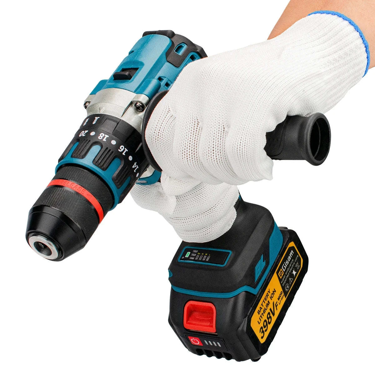 480N.M Brushless Electric Impact Drill for Makita 18V Batteries-2 Battery / spain