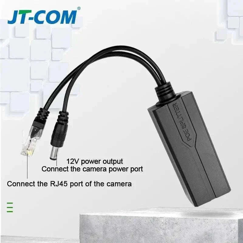 48V to 5V/12V PoE Splitter Power Supply-1000M DC12V 1.2A / 5pcs