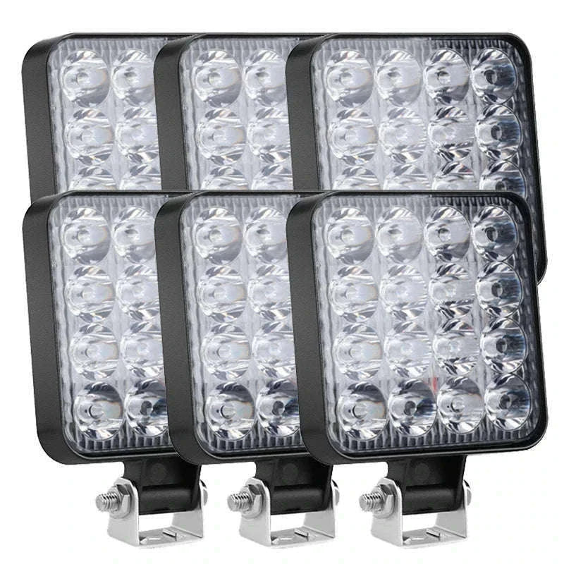 48W 16 LED 12V 24V LED Work Light Bar-6pcs
