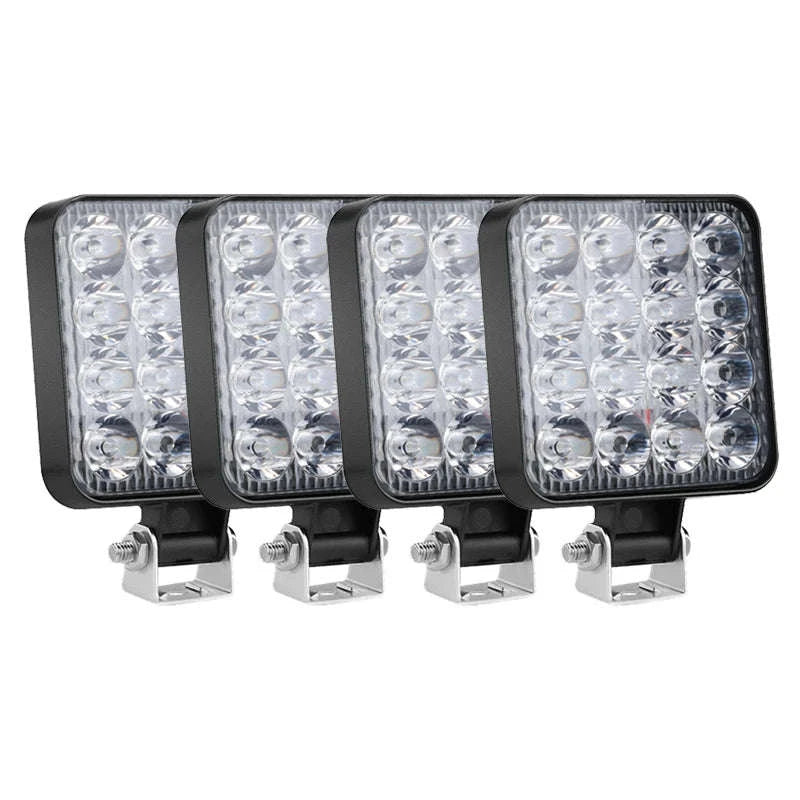 48W 16 LED 12V 24V LED Work Light Bar-6pcs