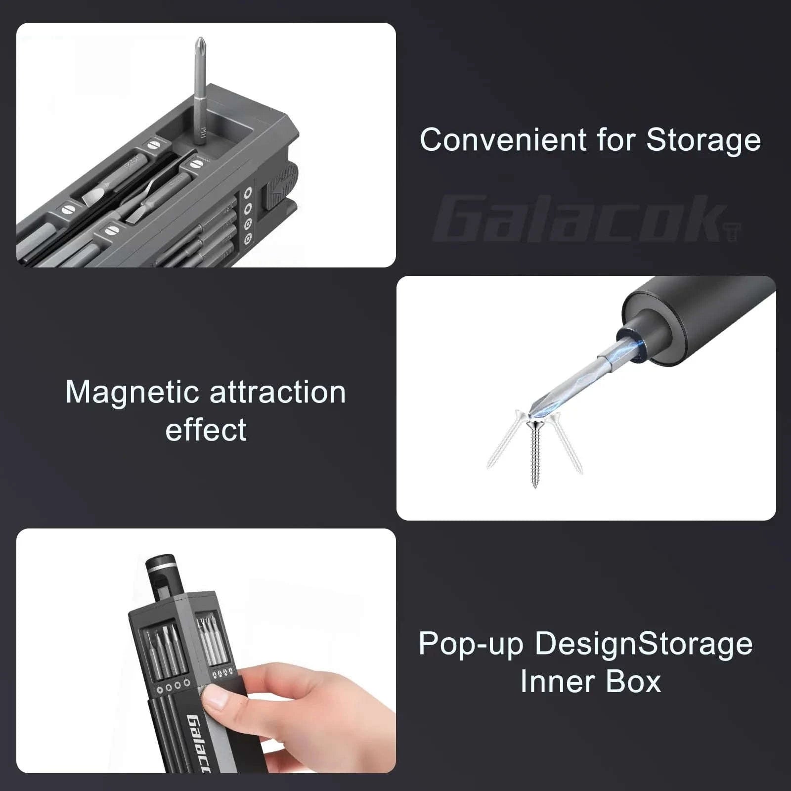 49-in-1 Precision Electric Screwdriver Set with 5 Torque Levels-49 IN 1 / United States