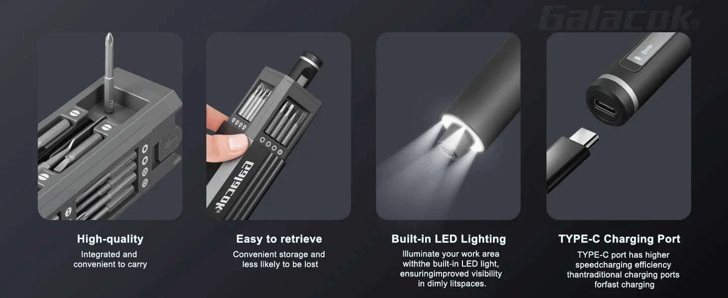 49-in-1 Precision Electric Screwdriver Set with 5 Torque Levels-49 IN 1 / United States