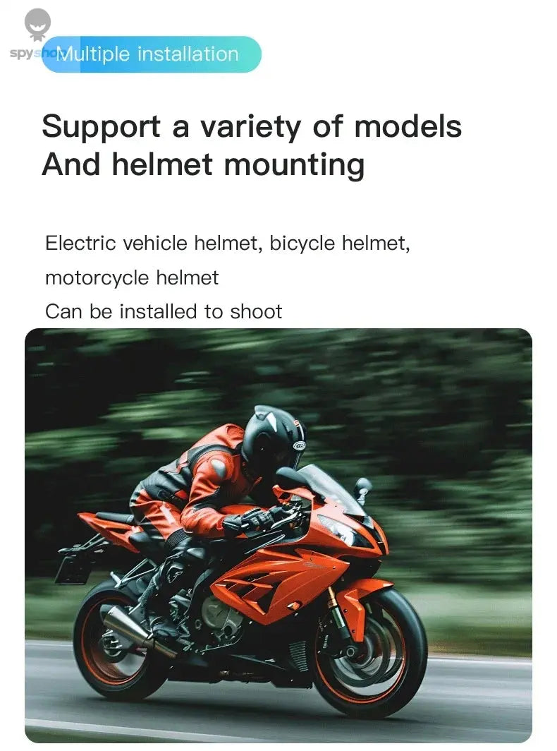 4K FHD 1080P Outdoor Sports Camera In Helmet Motorcycle Bike Sport Mini Filming Bicycle Action Body Cam And Video Recording Spy-shop.com