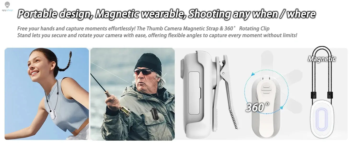 4K HD Mini Vlog Camera with WiFi Wireless Portable Action Body Cam for Sports Travel Photography Pocket Sized Video Recorder Spy-shop.com