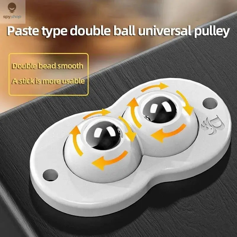 4PCS Adhesive Non Perforated Universal Wheel Furniture Base Roller Ball Type Casters Handcart Silent Wheel Spy-shop.com
