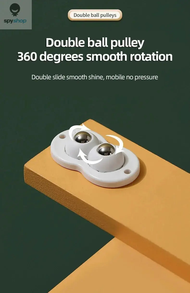 4PCS Adhesive Non Perforated Universal Wheel Furniture Base Roller Ball Type Casters Handcart Silent Wheel Spy-shop.com