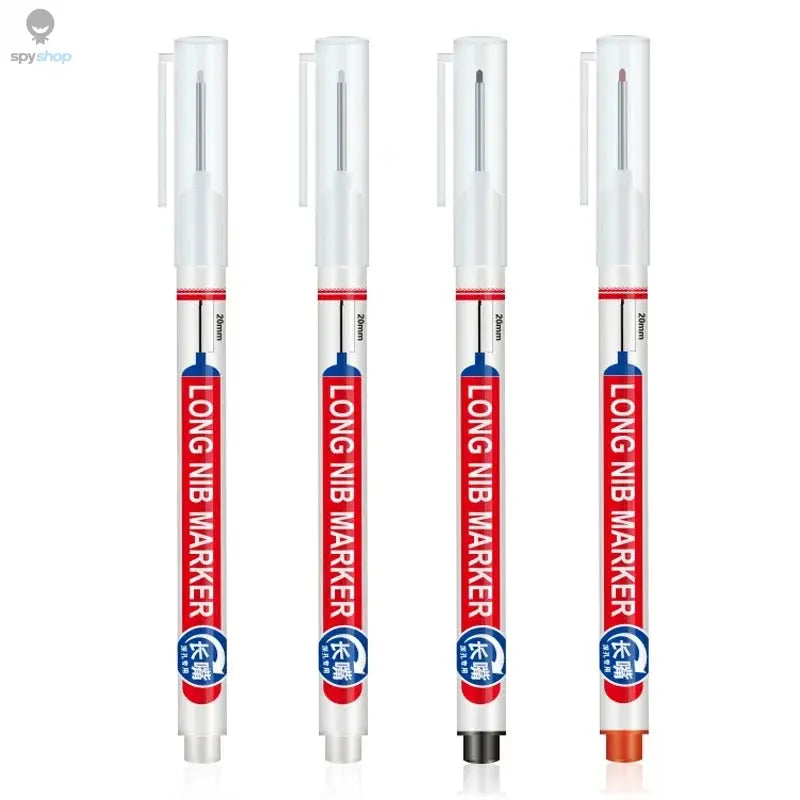 4Pcs/Set 20mm Deep Hole Long Nib Head Markers For Metal Perforating Pen Waterproof Bathroom Woodworking Decoration Multi-Purpose Spy-shop.com