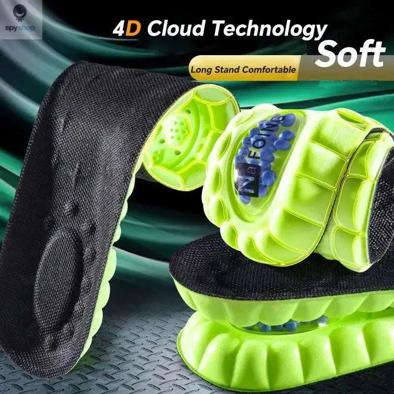 4D Cloud Sport Insoles for Ultimate Comfort-Green / EU45-46(280mm)