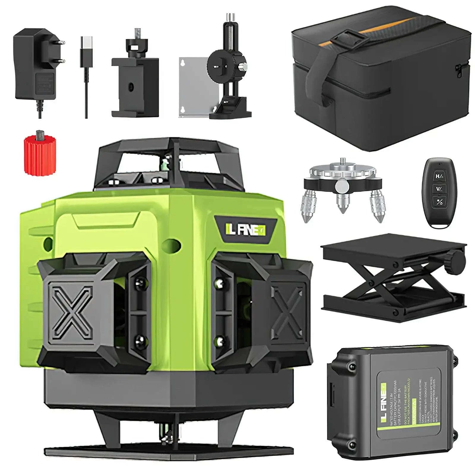4D Laser Level 16-Line 360° Self-Leveling Tool-Europe Version