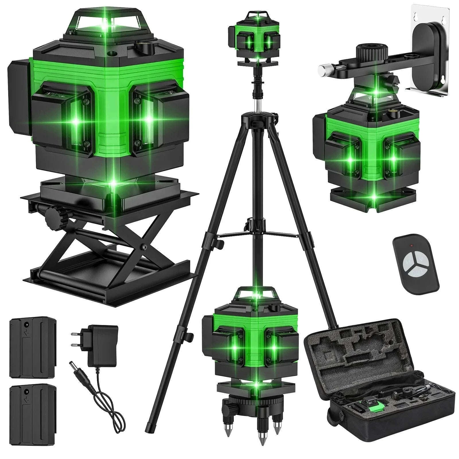 4D Laser Level with 360° Green Beam Projection-Red 4D 16 line with a cloth bag / Poland