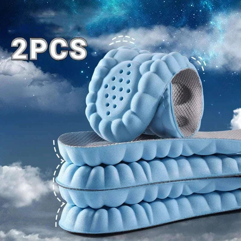 4D Massage Insoles with Arch Support for Daily Comfort-blue / 35-36(230mm)
