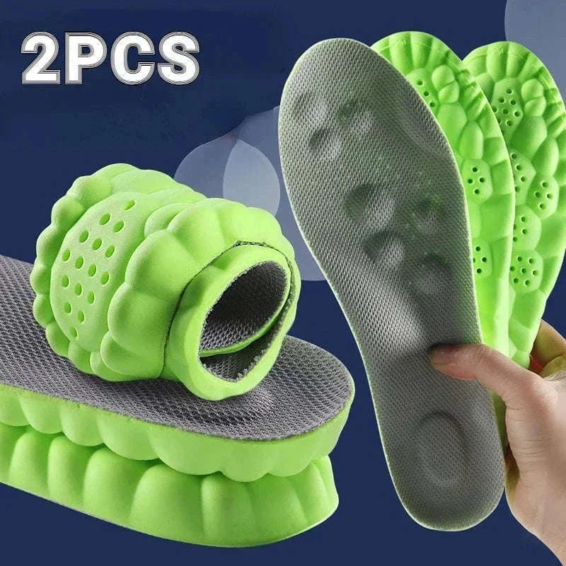 4D Massage Insoles with Arch Support for Daily Comfort-blue / 35-36(230mm)