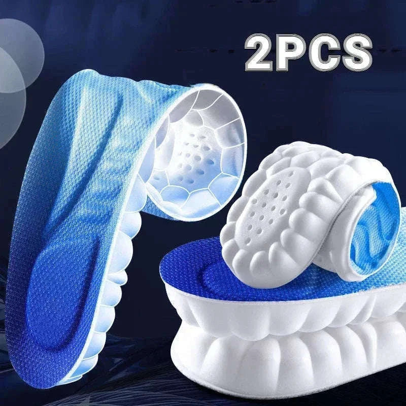 4D Massage Insoles with Arch Support for Daily Comfort-blue / 35-36(230mm)