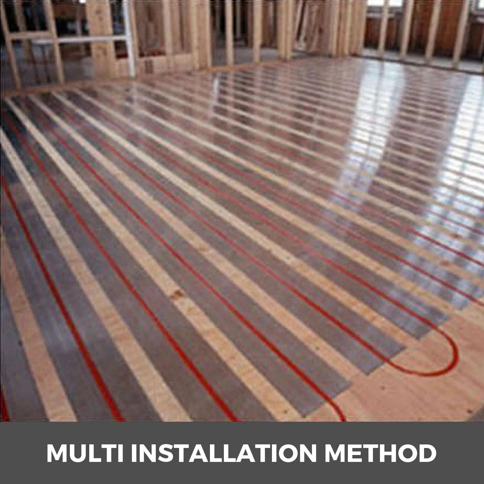 4FT Aluminum Heat Transfer Plates for 1/2" PEX Radiant Floor Heating-100PCS / United States