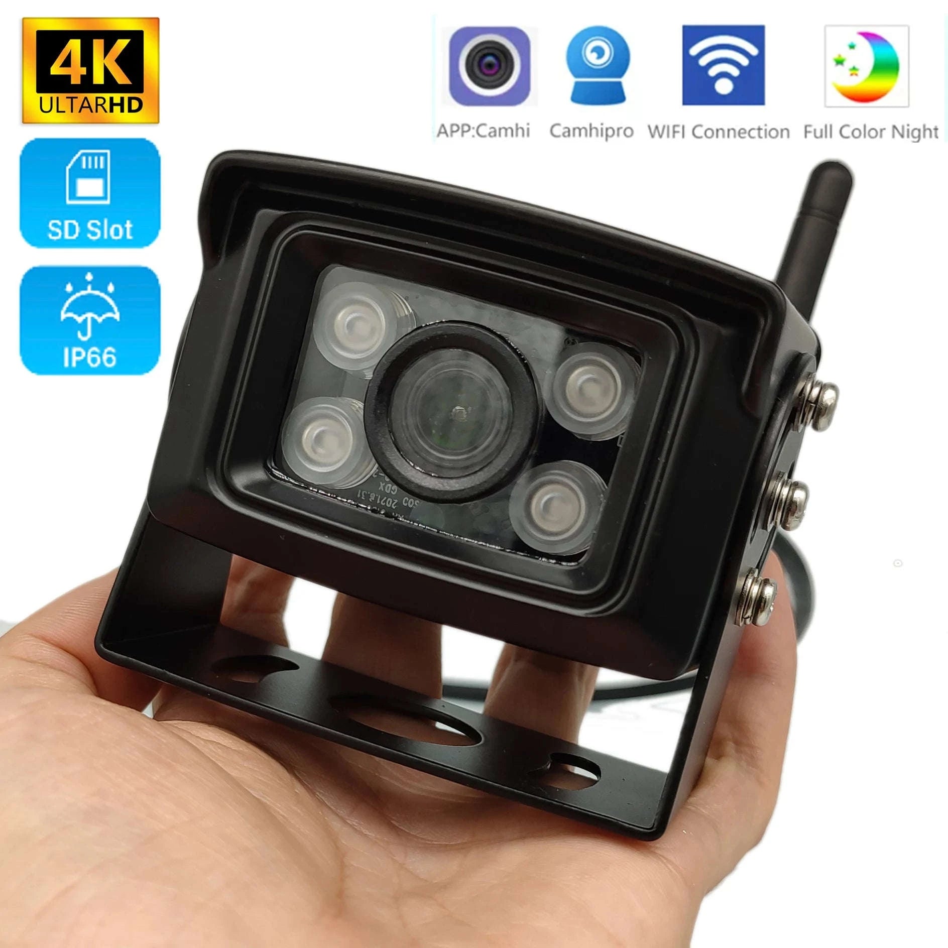 4G 4K 8MP Outdoor WiFi IP Security Camera-5MP 4G EU