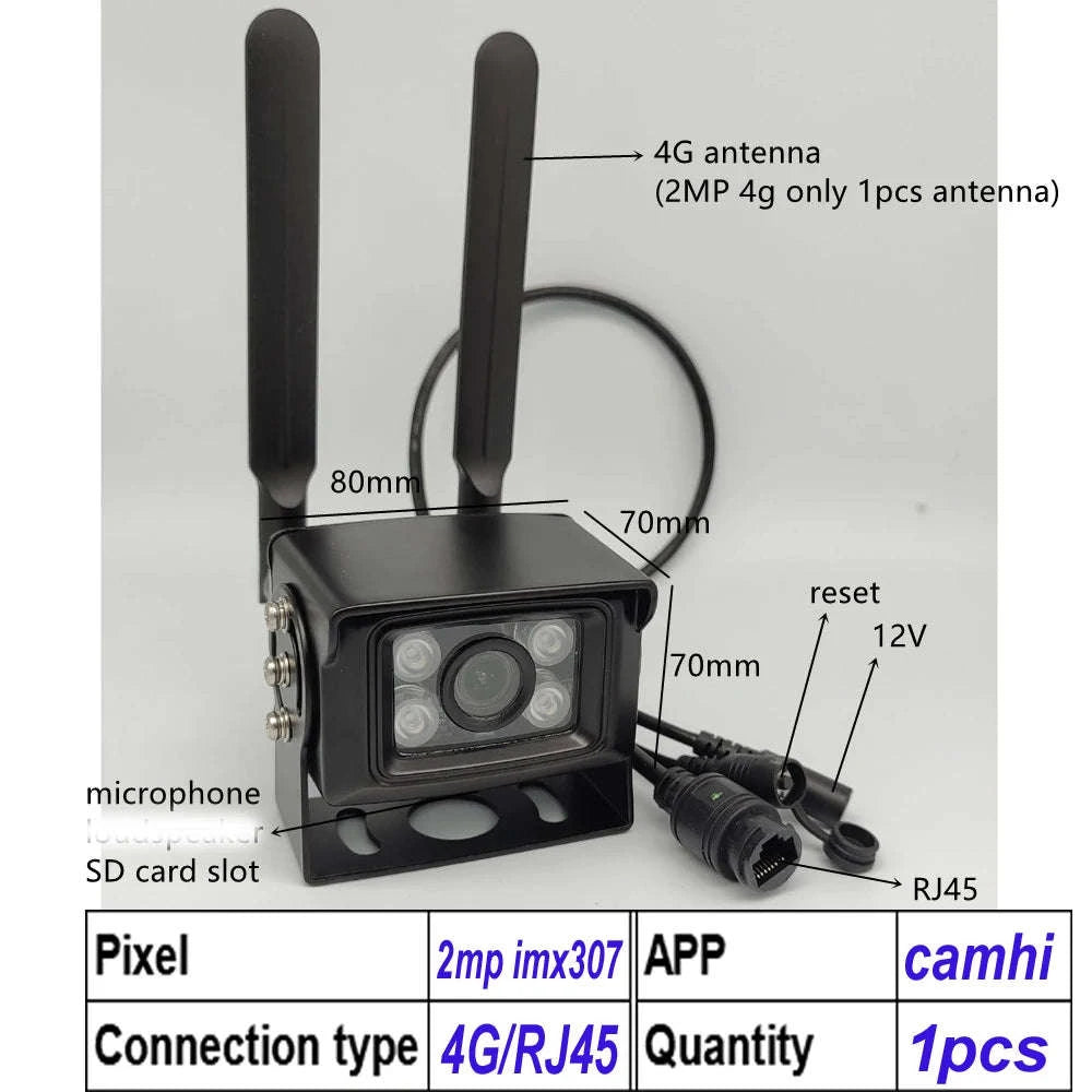 4G 4K 8MP Outdoor WiFi IP Security Camera-5MP 4G EU