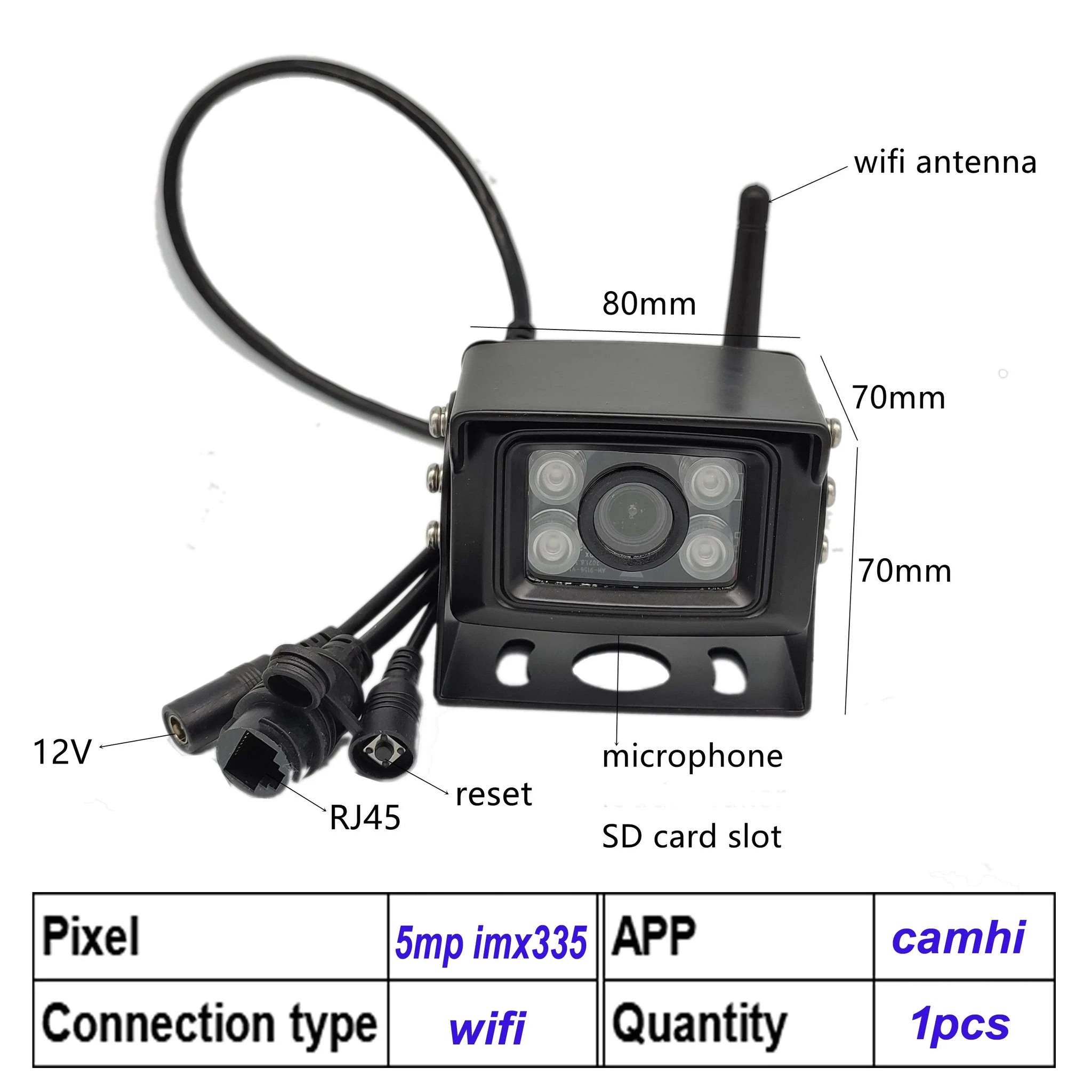 4G 4K 8MP Outdoor WiFi IP Security Camera-5MP 4G EU