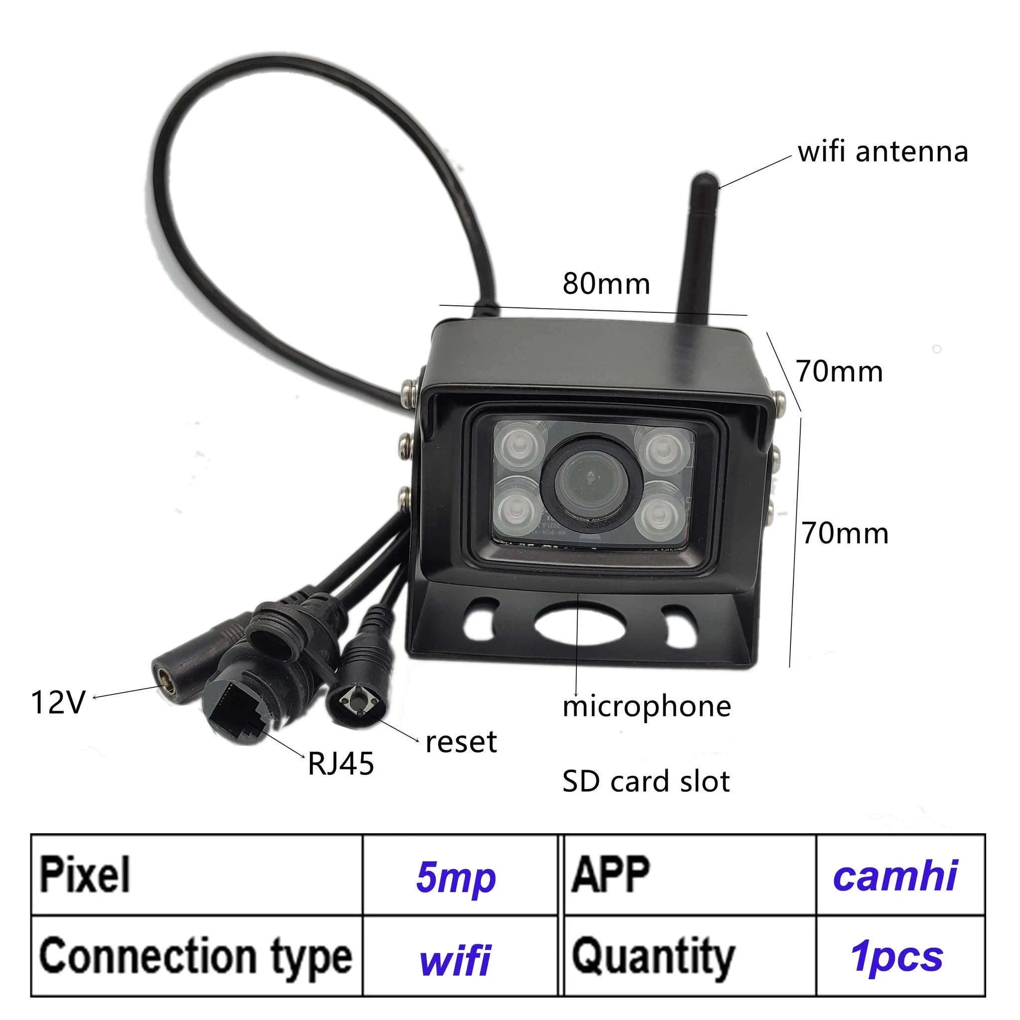 4G 4K 8MP Outdoor WiFi IP Security Camera-5MP 4G EU