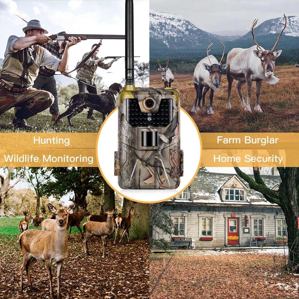 4G Cellular Trail Camera 20MP 1080P Night Vision Hunting Camera-EU Version