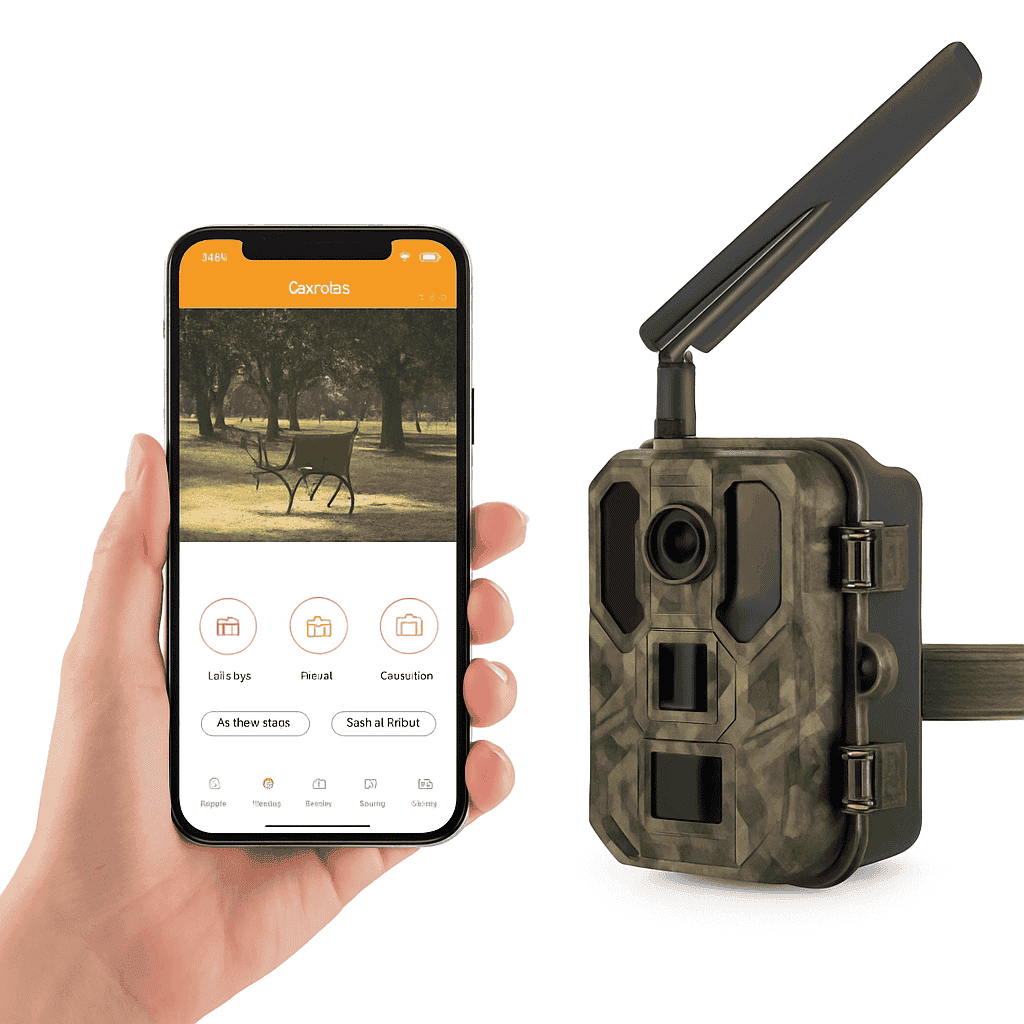 4G LTE Hunting Camera with 4K Live Stream and 8000mAh Battery-