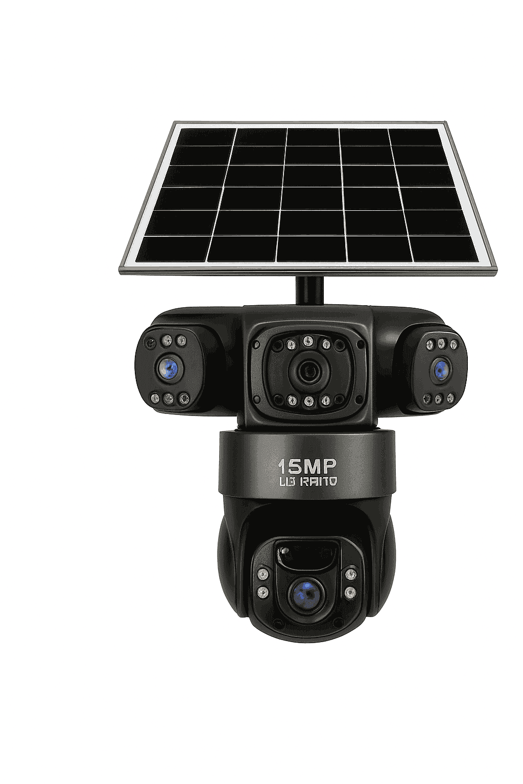 4G LTE Solar Security Camera 15MP Triple Lens PTZ Night Vision-4G CCTV No Card / Poland
