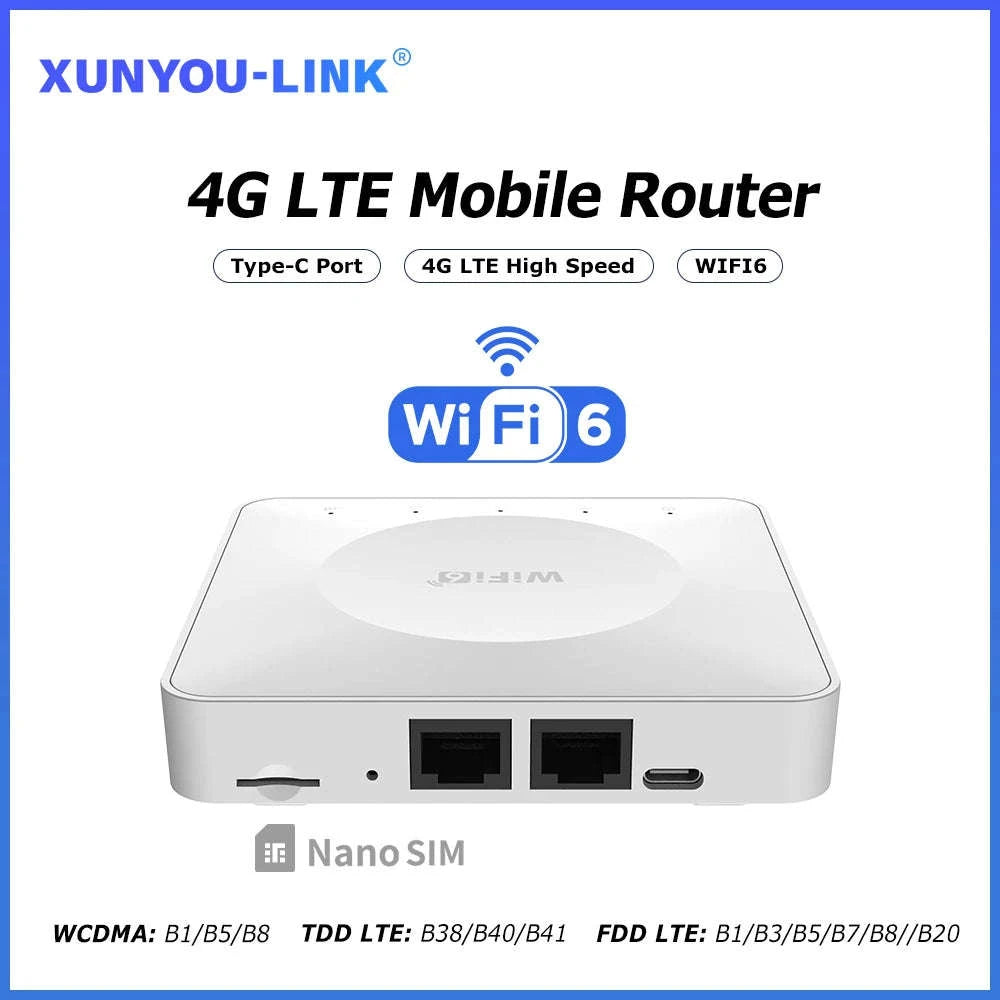 4G LTE WiFi Router with SIM Card and Type-C-China Mainland