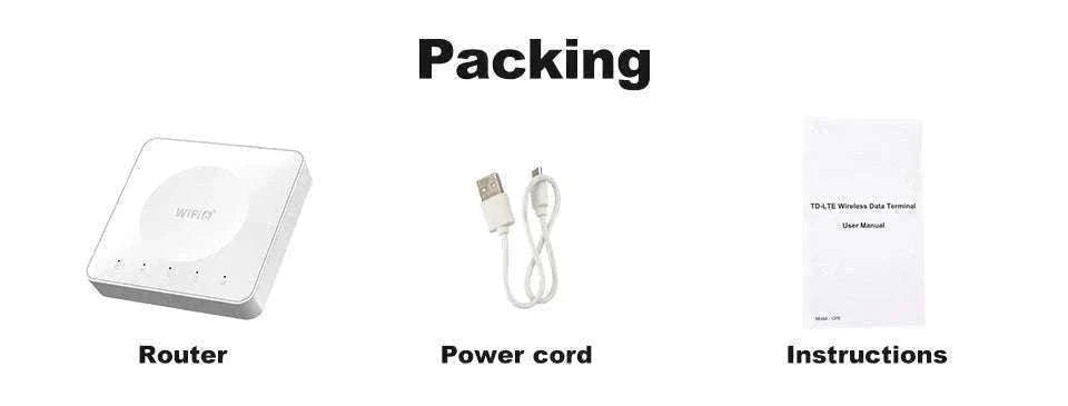 4G LTE WiFi Router with SIM Card and Type-C-China Mainland