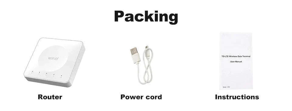4G LTE WiFi Router with SIM Card and Type-C-China Mainland