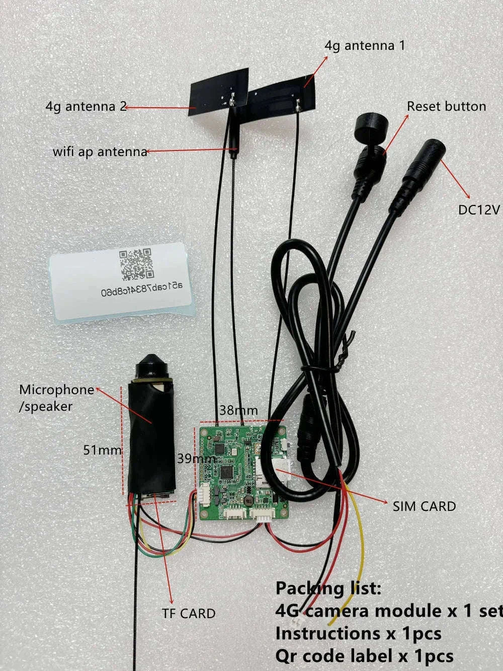 4G SIM Card Mini 1080P Camera for Remote Surveillance-