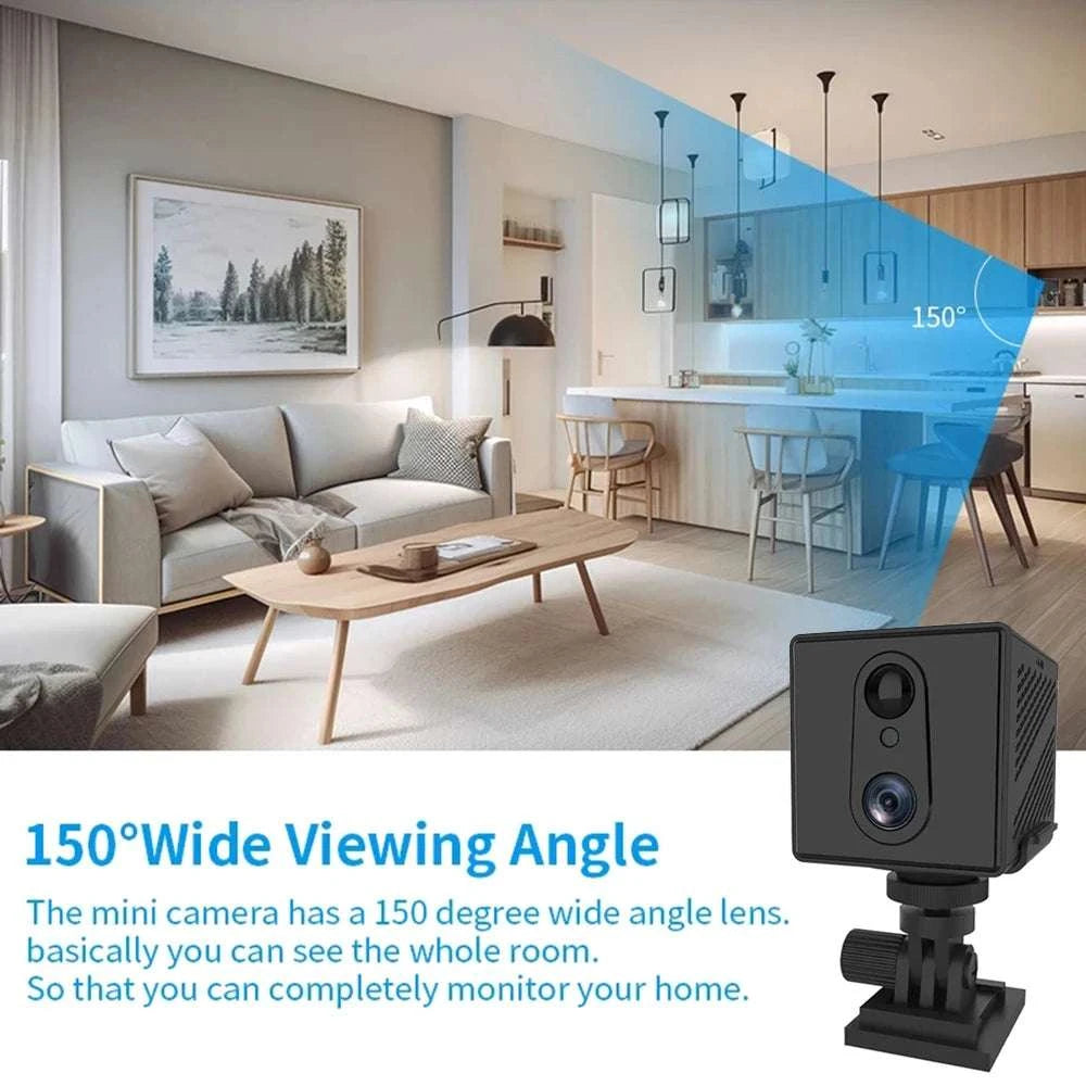 4G SIM Mini Security Camera 5MP Indoor Night Vision with Battery-4G No Card
