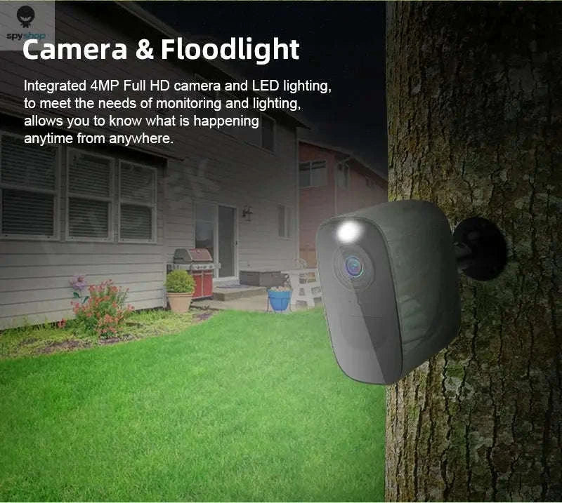 4G SIM Security Camera – 4MP Full-Color, Battery Powered, Outdoor Ready-4MP 4G Cam No Card / CHINA