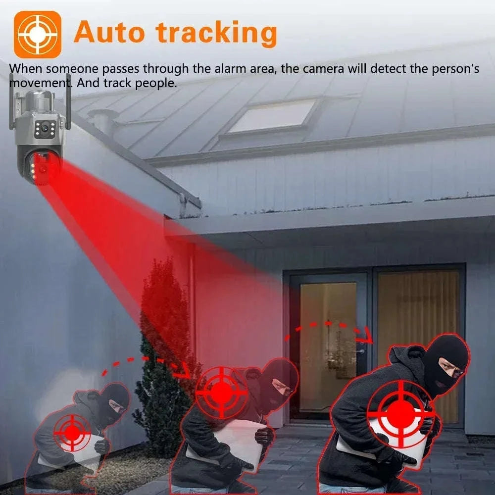 4G Solar Dual Lens Outdoor Security Camera 8MP 4K PIR Human Detection-EseeCloud 4G Solar / Poland