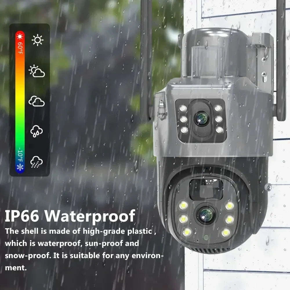 4G Solar Dual Lens Outdoor Security Camera 8MP 4K PIR Human Detection-EseeCloud 4G Solar / Poland