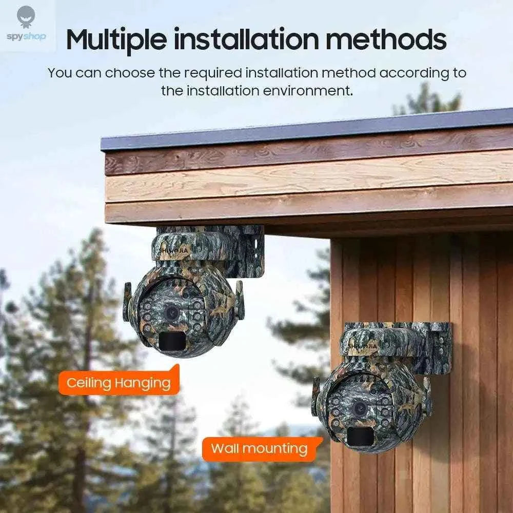 4G Solar Security Camera with 4MP HD, Night Vision and Pan-Tilt