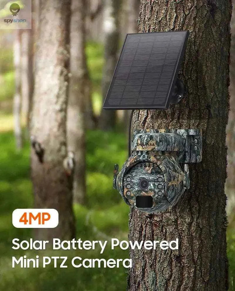 4G Solar Security Camera with 4MP HD, Night Vision and Pan-Tilt