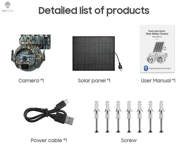 4G Solar Security Camera with 4MP HD, Night Vision and Pan-Tilt