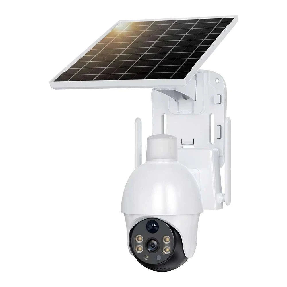 4G Solar Security Camera PTZ 3MP Outdoor Night Vision Surveillance-4G Camera / EU Plug