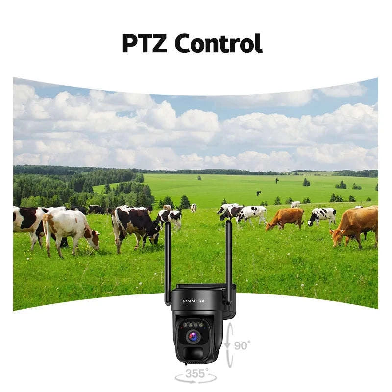 4G Solar Security Camera with Human Detection & 360° Coverage-4G with 32GB Card / United States