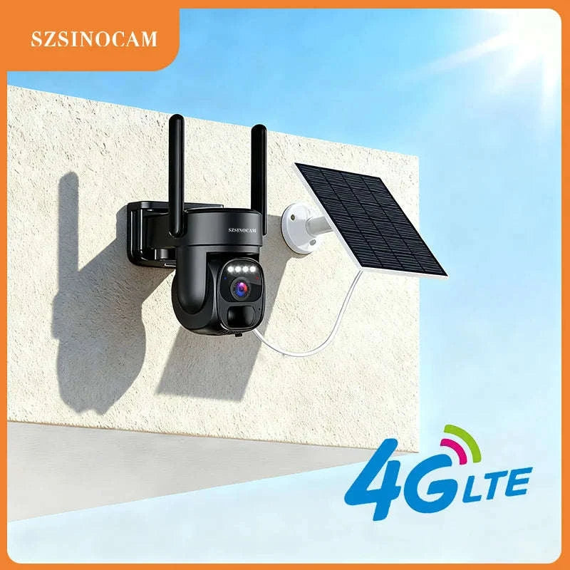 4G Solar Security Camera with Human Detection & 360° Coverage-4G with 32GB Card / United States