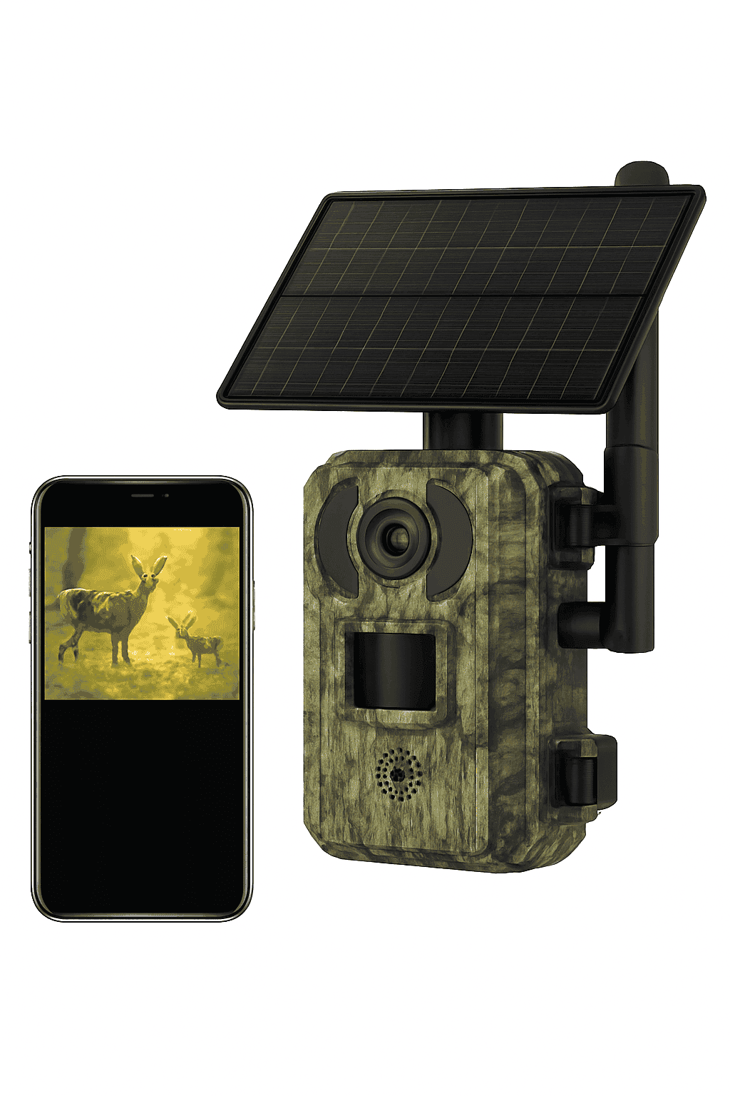 4G Solar Trail Camera 4MP 2K Night Vision PIR Motion EU-EU 4G Trail Cam