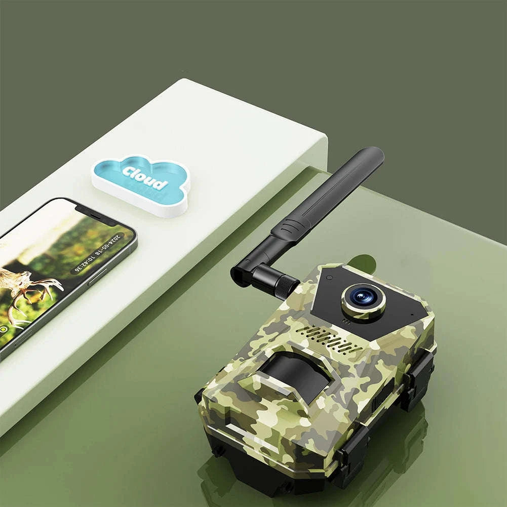 4G Solar Trail Camera with Night Vision for Wildlife Monitoring-EU / United States