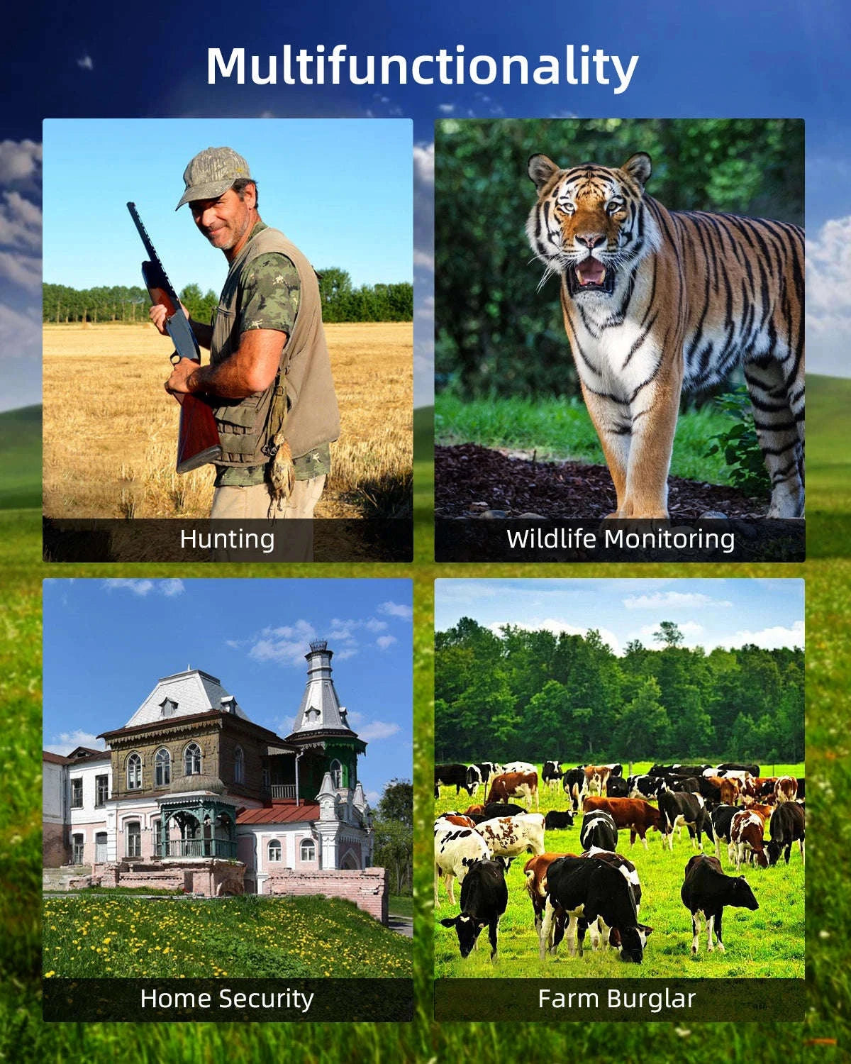 4G Trail Camera with APP Live Video, 4K Recording, 30MP Photos-EU Version