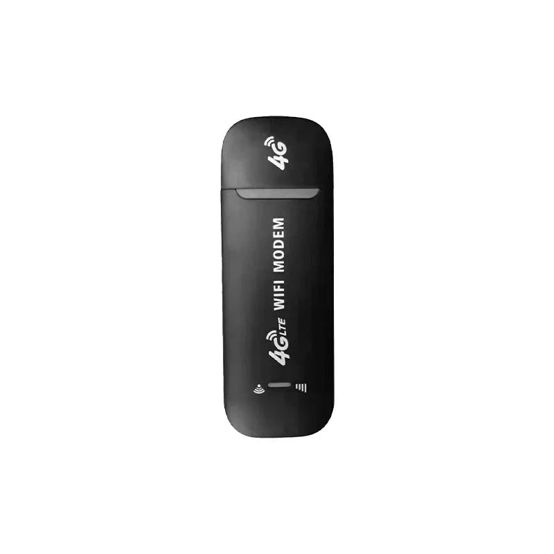 4G WiFi Router Black Up to 10 Users USB Plug and Play Micro SIM Card-black
