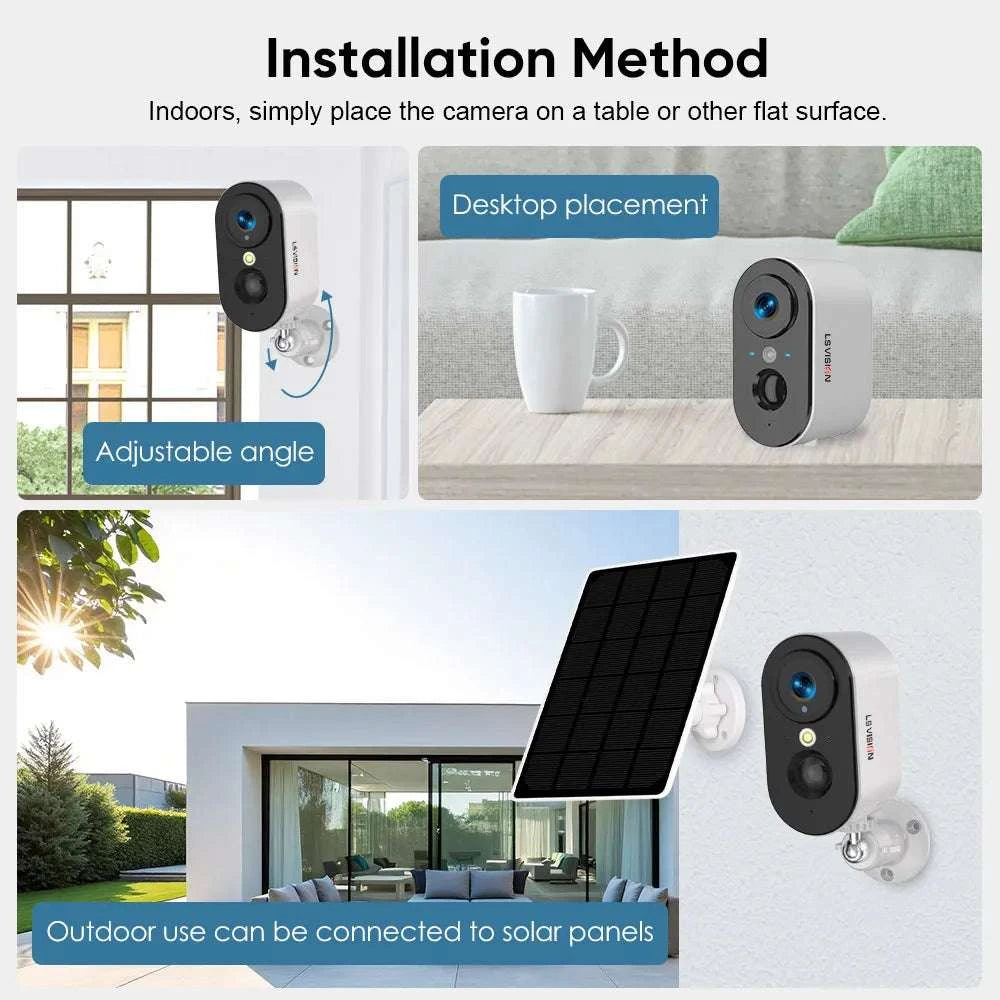 4G Wireless PTZ Security Camera 4MP Outdoor Battery CCTV-4G Cam Add 64G / China Mainland