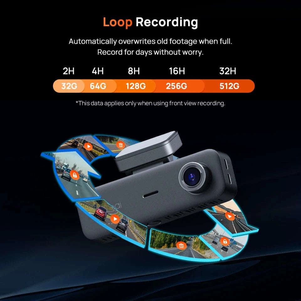 4K 3-Channel Dash Cam Front Rear Interior Voice Control GPS Parking Surveillance-T800E Set n HW UP03 / Mexico / UHS-I U3 512GB