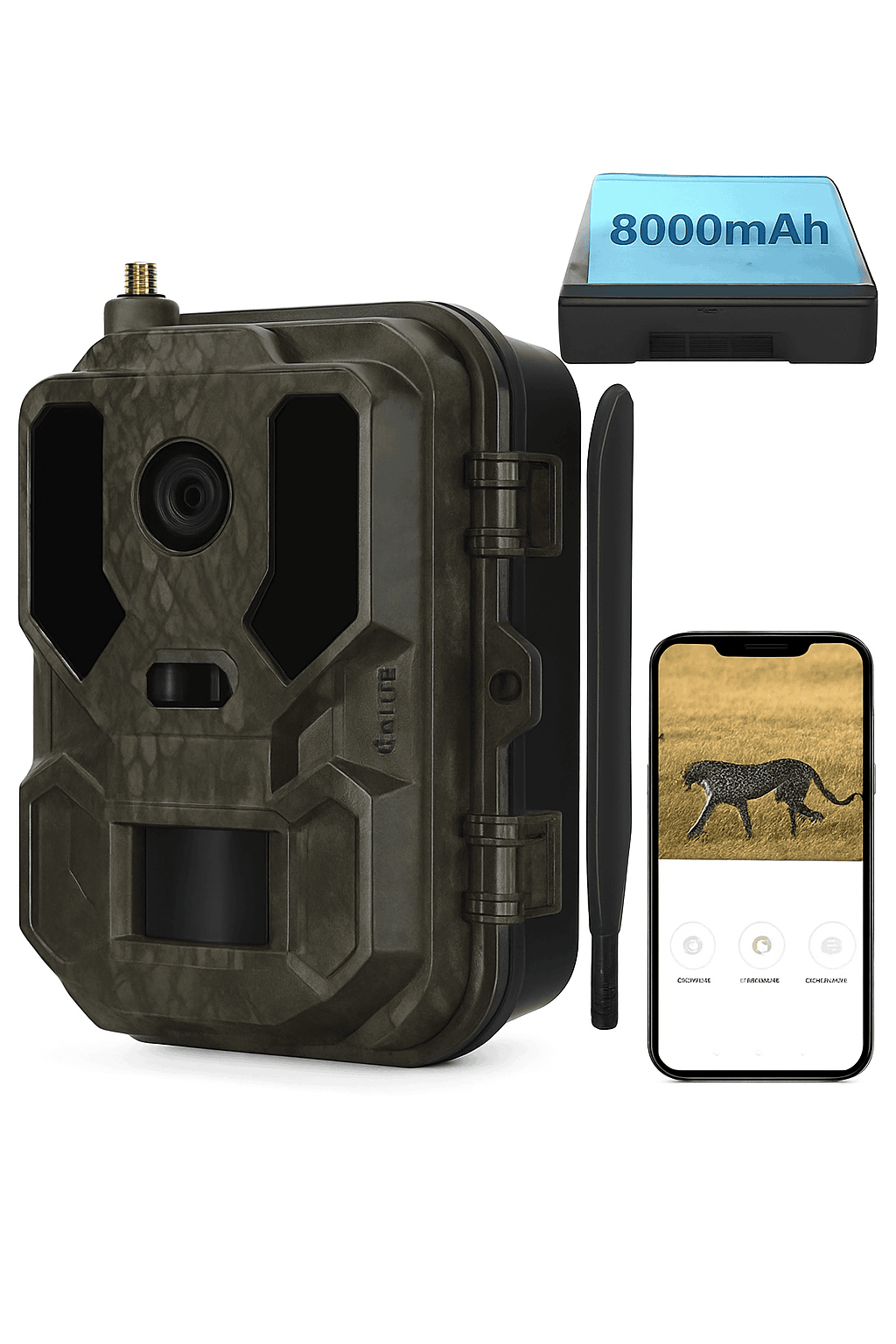 4K 4G Wildlife Trail Camera with 0.2s Trigger and Night Vision-Default Title