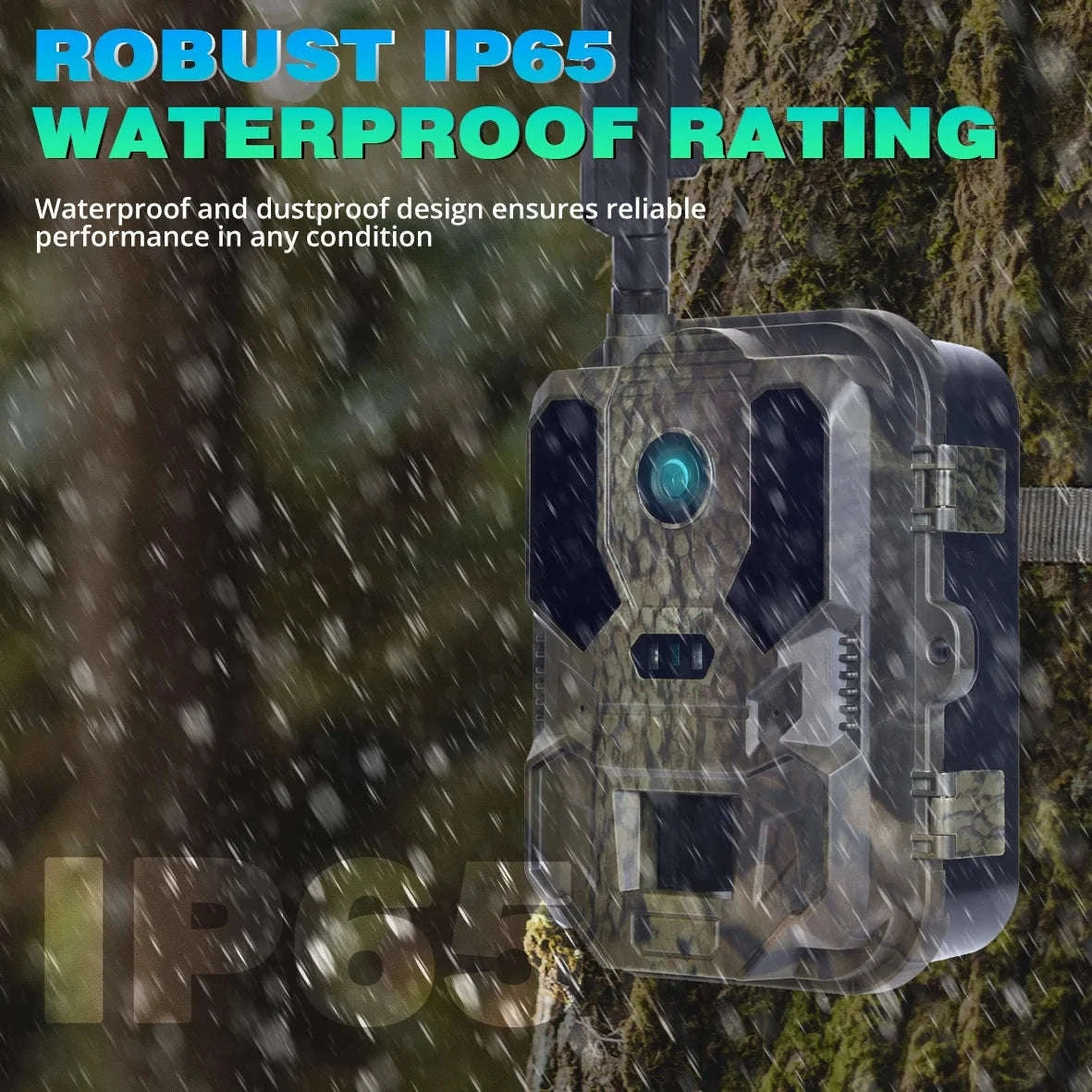 4K 4G Wildlife Trail Camera with 0.2s Trigger and Night Vision-Default Title